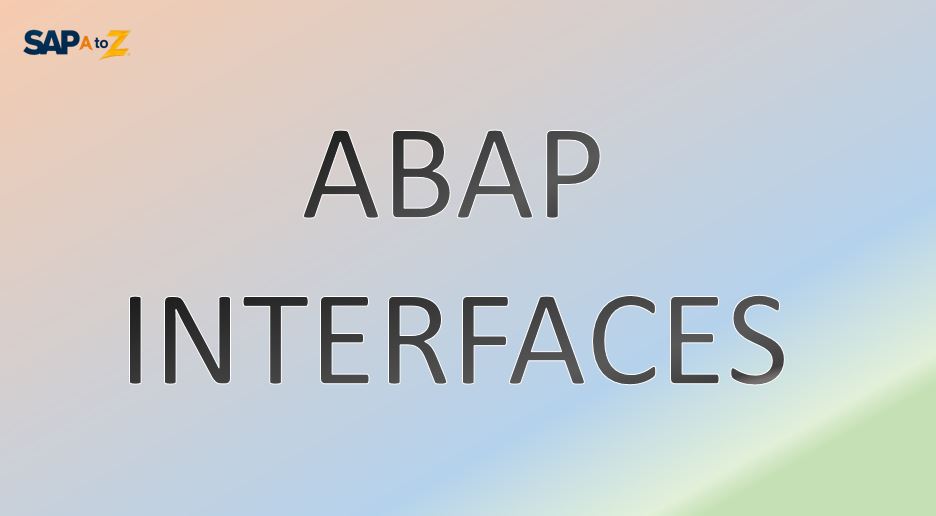 SAP ABAP Interfaces