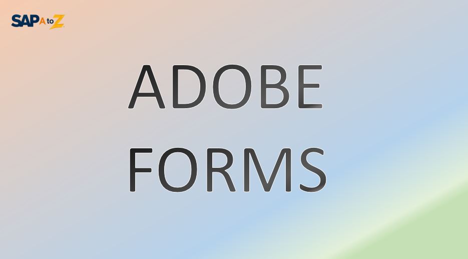 sap adobe forms