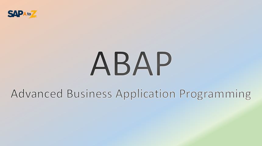 SAP ABAP