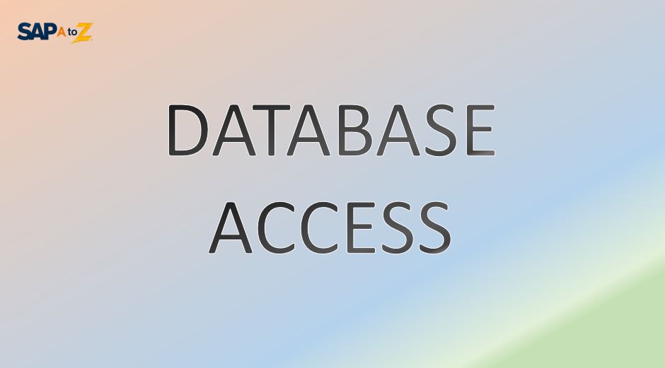 Open SQL