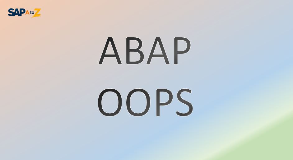 object oriented abap